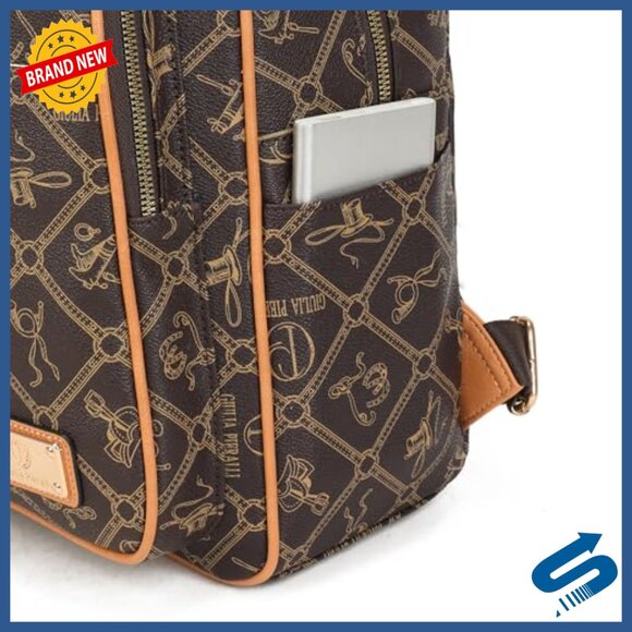 Premium Vegan Leather Backpack Purse with Multi-Pocket Organizer main image 5